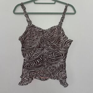 Ice Women's Brown and White Vest